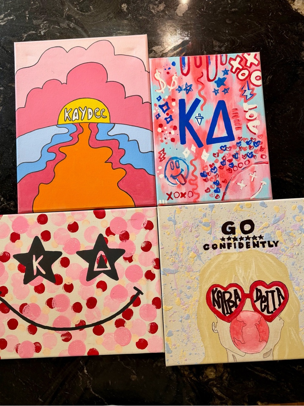 Kappa Delta Canvas Art Set